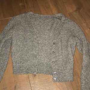 Urban outfitters grey crop sweater